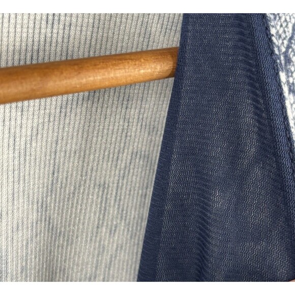 International Concepts Blouse Womens Large Blue Stretch Snakeskin Pattern V-neck - Picture 5 of 9